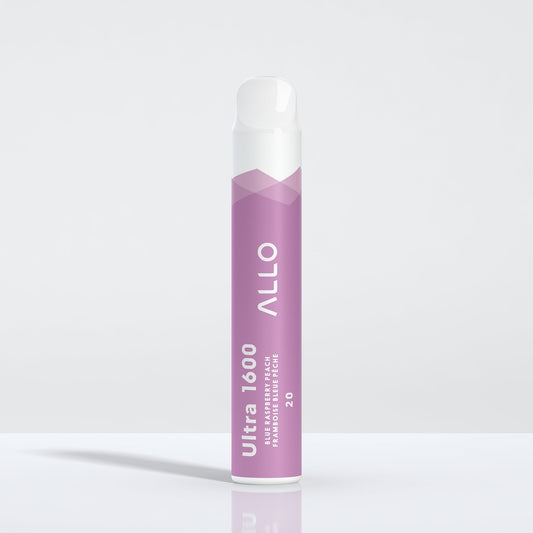 Allo ultra 1600 Blue Rasberry Peach 20mg/mL disposable