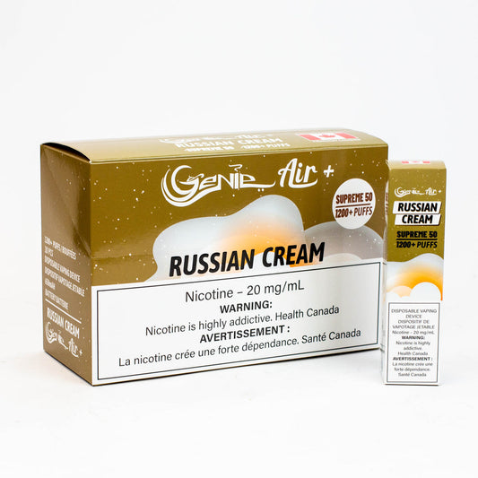 Genie air russian cream 1200 puff 20mg/mL disposable