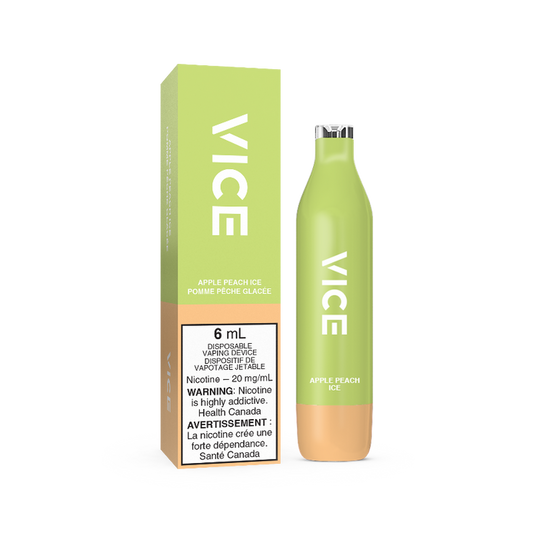 Vice 2500 Apple Peach Ice  20mg/mL disposable