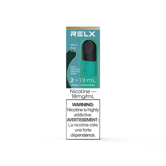 Relx pod pro zesty menthol 18mg 2pods