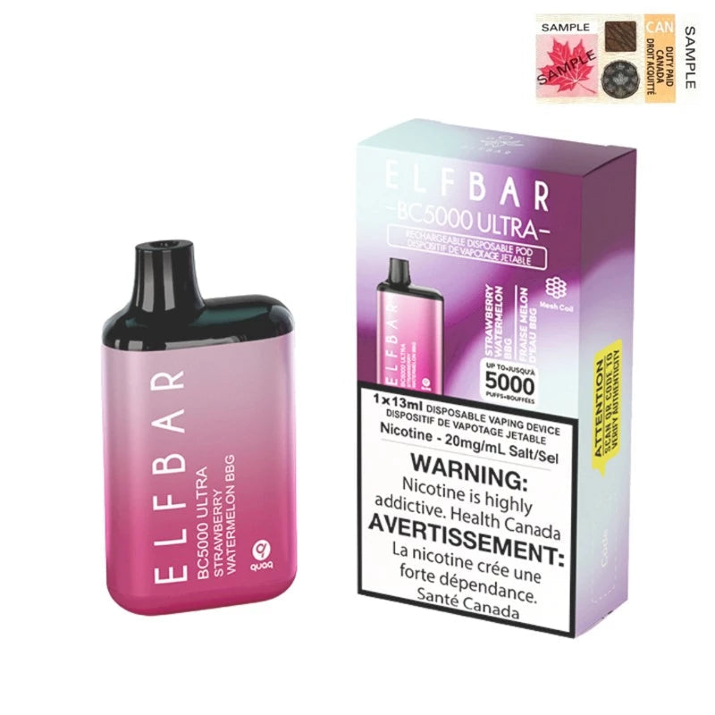 Elf Bar BC5000 ultra Strawberry Watermelon BBG 20mg/mL disposable