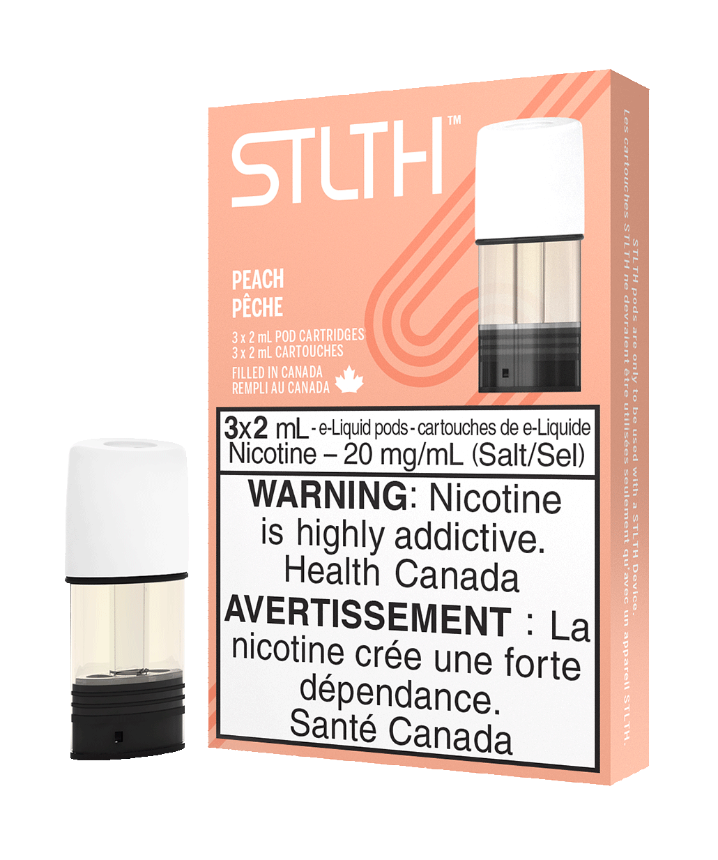 Stlth pods Peach 20mg/mL (Provincial)