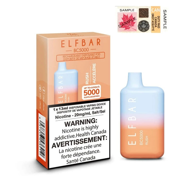 Elf bar BC5000 Rush 20mg/mL disposable