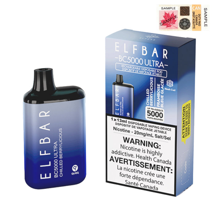 Elf bar BC5000 Ultra Chilled berrylicious 20mg/mL disposable