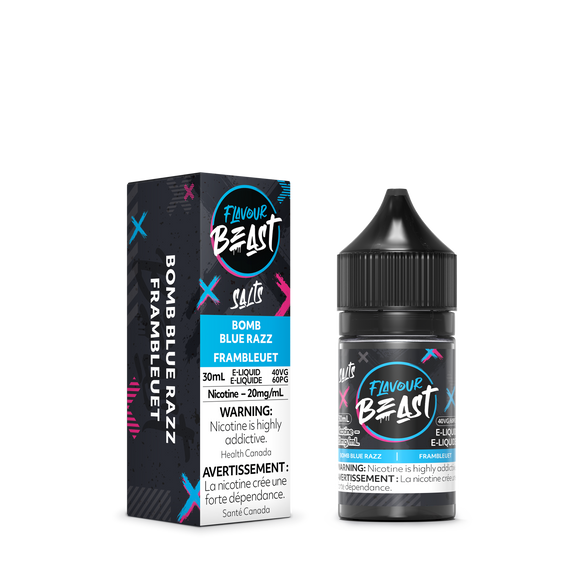 Flavour Beast e-liquid Bomb Blue Razz 20mg/mL-30mL (Provincial)