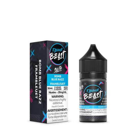 Flavour Beast e-liquid Bomb Blue Razz 20mg/mL-30mL (Provincial)