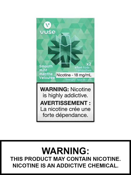 Vuse epod Smooth Mint 18mg/mL ×2