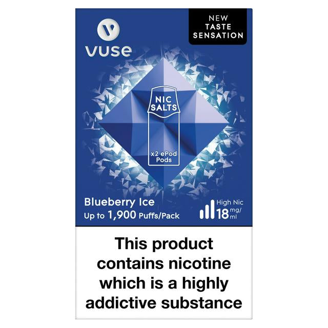 Vuse epod Blueberry Ice 18mg/mL x 2