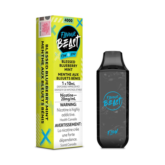 Flavour beast Flow Blessed blueberry mint 20mg/mL disposable