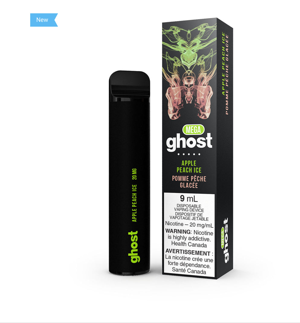 Ghost mega 3000 Apple peach ice 20mg/mL disposable