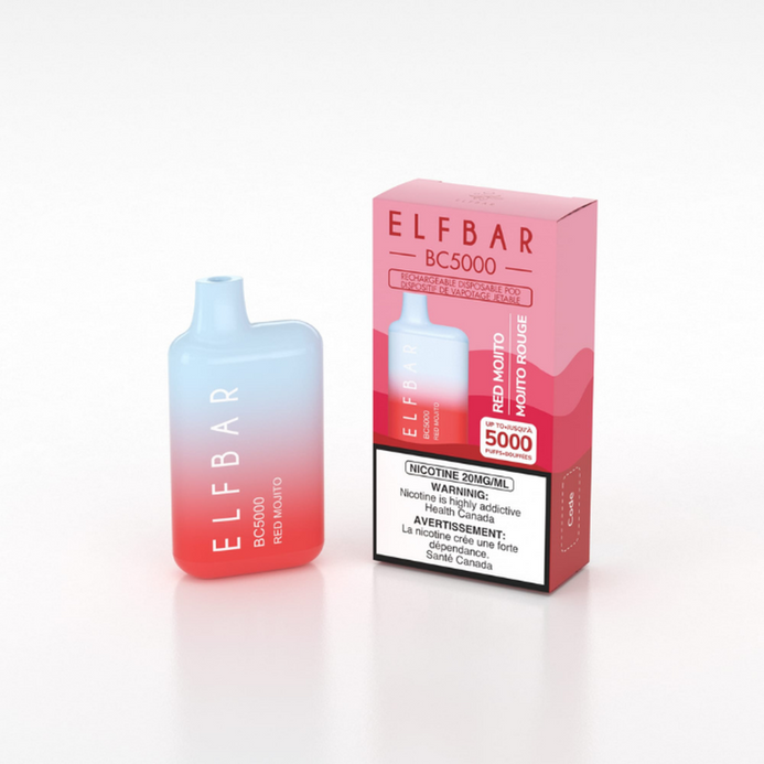 Elf bar BC5000 Red mojito 20mg/mL disposable