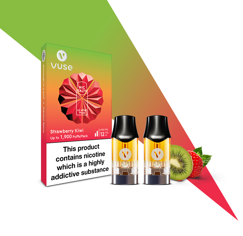 Vuse epod strawberry kiwi 18mg/ml x2