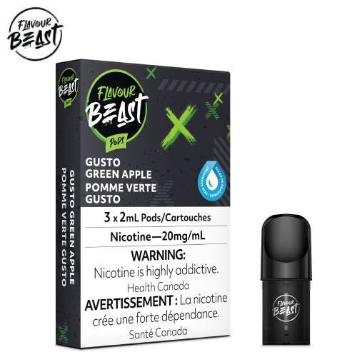 Flavour beast pods Gusto green apple 20mg/mL