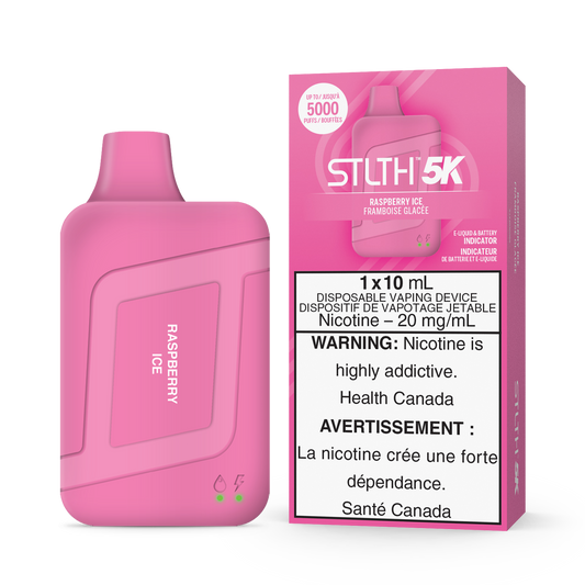 Stlth 5k Raspberry ice disposable 20mg/mL disposable