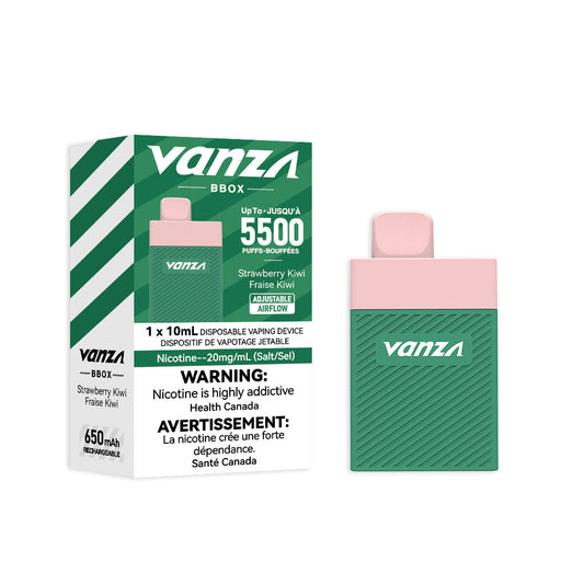 Vanza bbox 5500 strawberry kiwi disposable vape 20mg