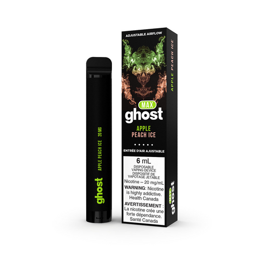Ghost max 2000 Apple peach ice 20mg/mL disposable