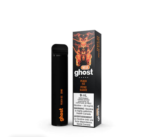 Ghost mega 3000 Peach ice 20mg/mL disposable