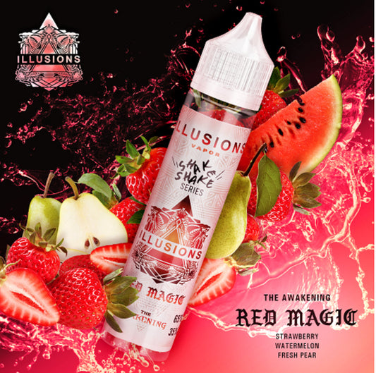 Illusion e-liquid red magic 0mg/mL 60 mL nicotine free