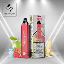 Ivg 5000 Strawberry apple banana ice 20mg/mL disposable