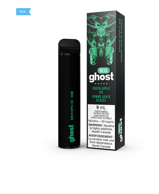 Ghost mega 3000 Green apple ice 20mg/mL disposable