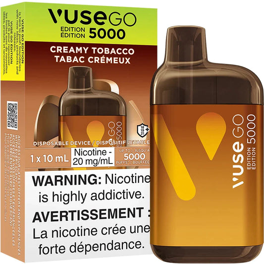 Vuse go 5000 Creamy tobacco 20mg/mL disposable