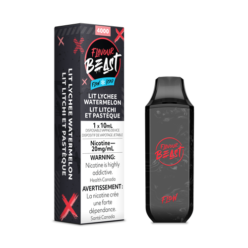 Flavour beast Flow Lit lychee watermelon ice 20mg/mL disposable