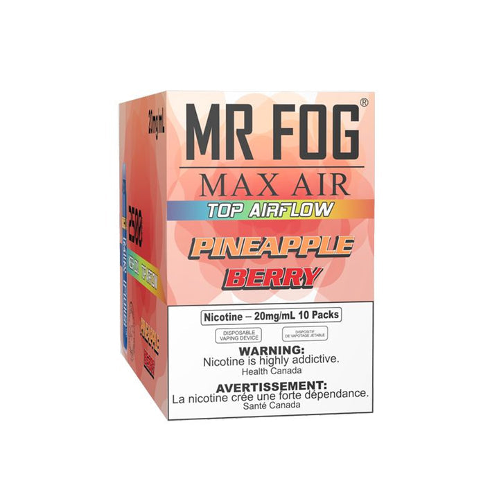 Mr fog max air 2500 Pineapple Berry 20mg/mL disposable