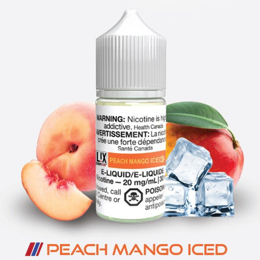 Lix e-liquid Peach mango iced 20mg/mL-30mL